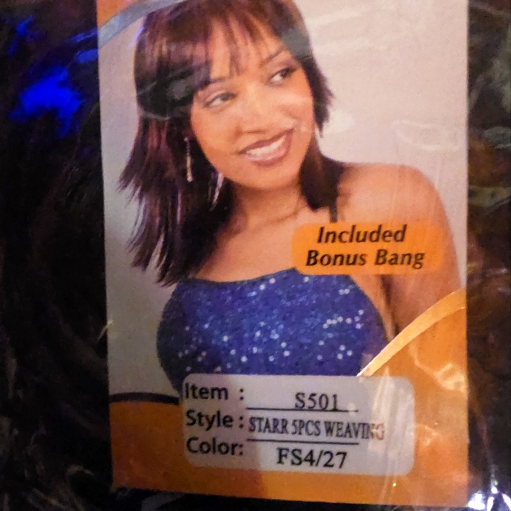 Women’s Weaving Hair Wig with Bonus Bang - Brown